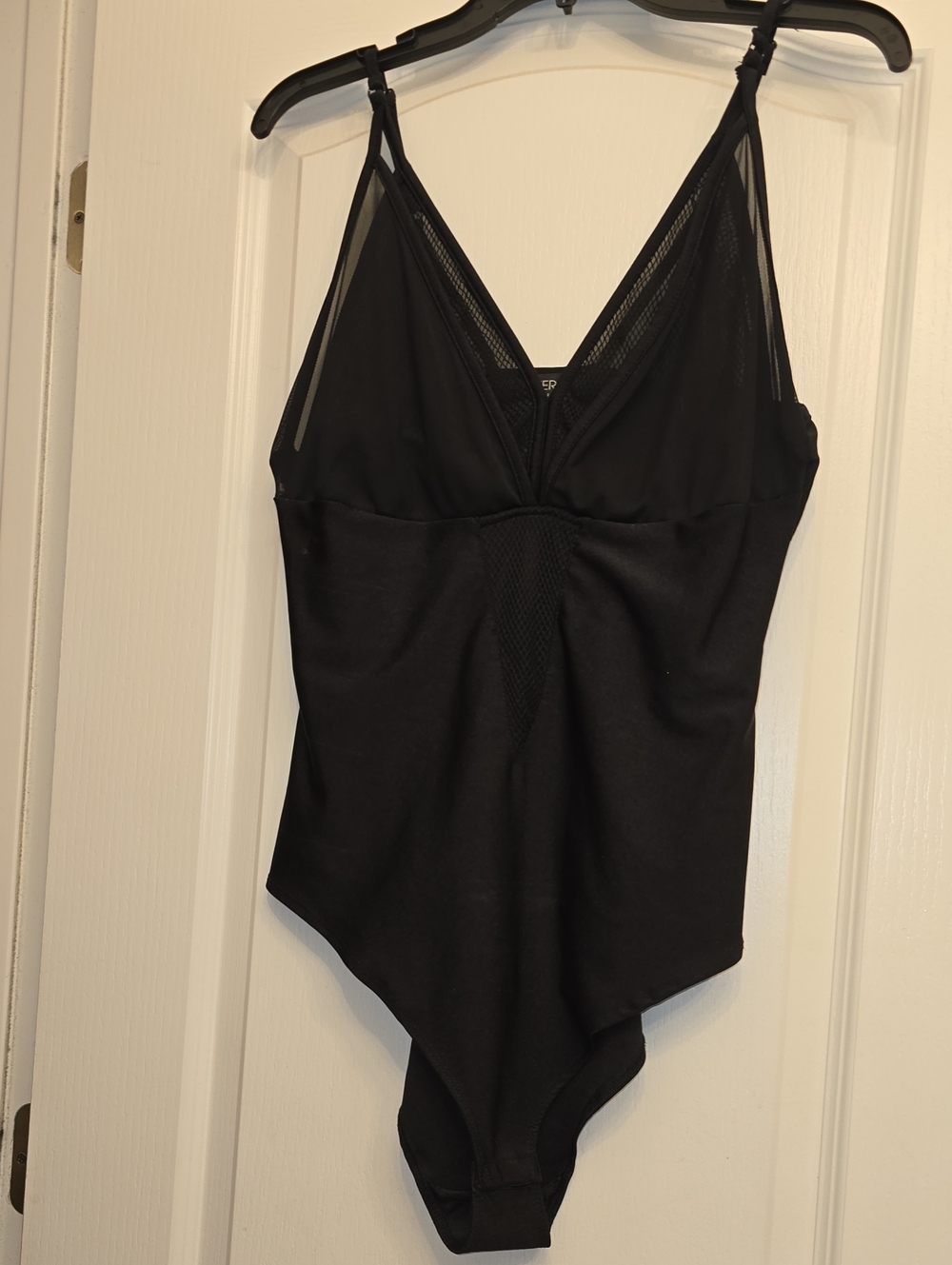 Forever 21 Black Mesh V-Neck Bodysuit PLUS SIZE!!!